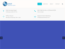 Tablet Screenshot of bluepearldental.com